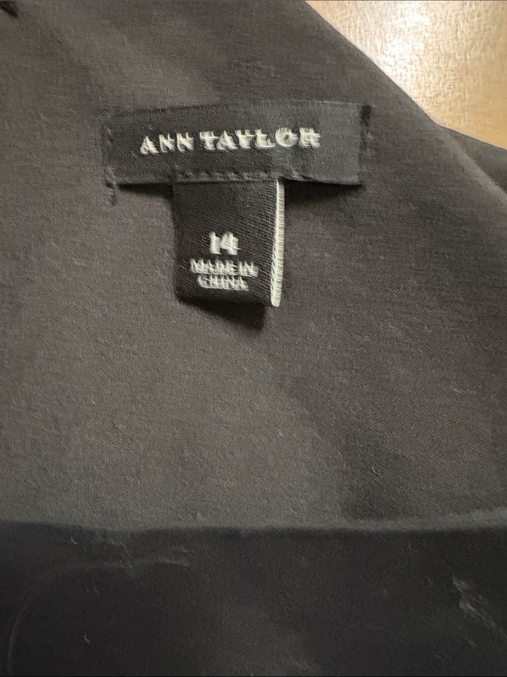 Ann Taylor Sleeveless Black Fit-and-Flare Eyelet Dress 14 - Picture 10 of 12